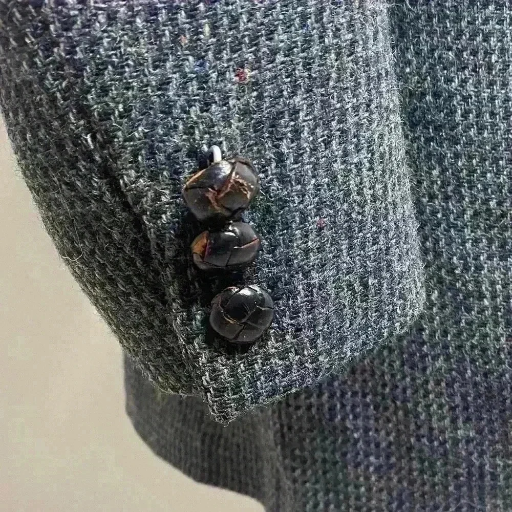 Mens Vintage Grey Stafford‎ 100% Virgin Wool Blazer